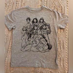 Disney Heather Gray Princess Group Tee